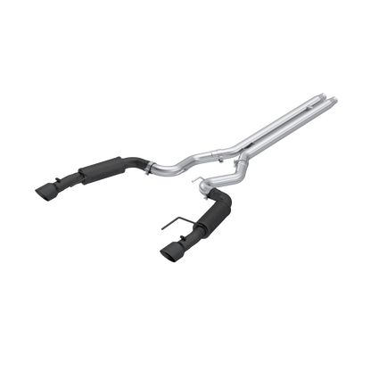 MBRP Armor BLK Series 3-Inch Dual Split Cat-Back Exhaust System for 2024-2025 Ford Mustang GT S650