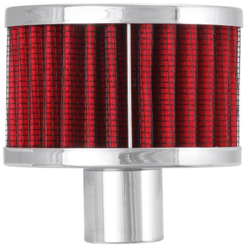K&N Engineering 62-1170 1-Inch Crankcase Vent Filter with Chrome Finish