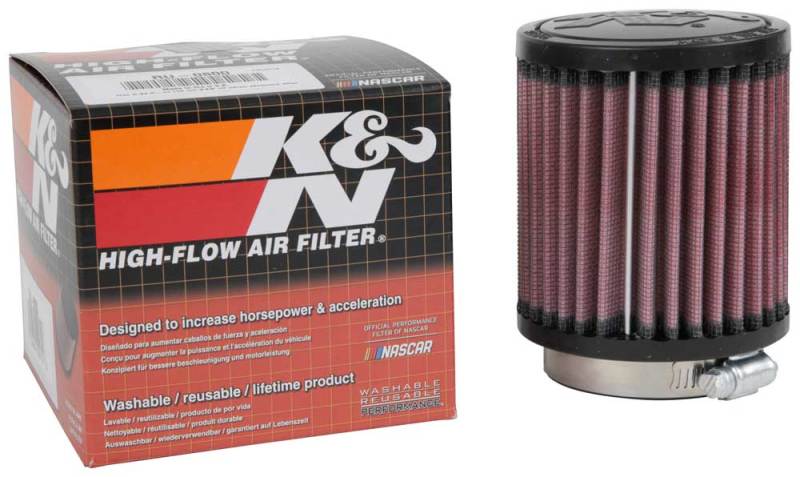 K&N Engineering Universal Air Filter - 2-7/16 inch Flange x 3-1/2 inch Outer Diameter x 4 inch Height