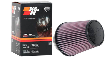 K&N Engineering Universal Clamp-On Air Filter 4-inch Flange, 6.5-inch Base, 4.5-inch Top, 7-inch Height - Model RU-1032