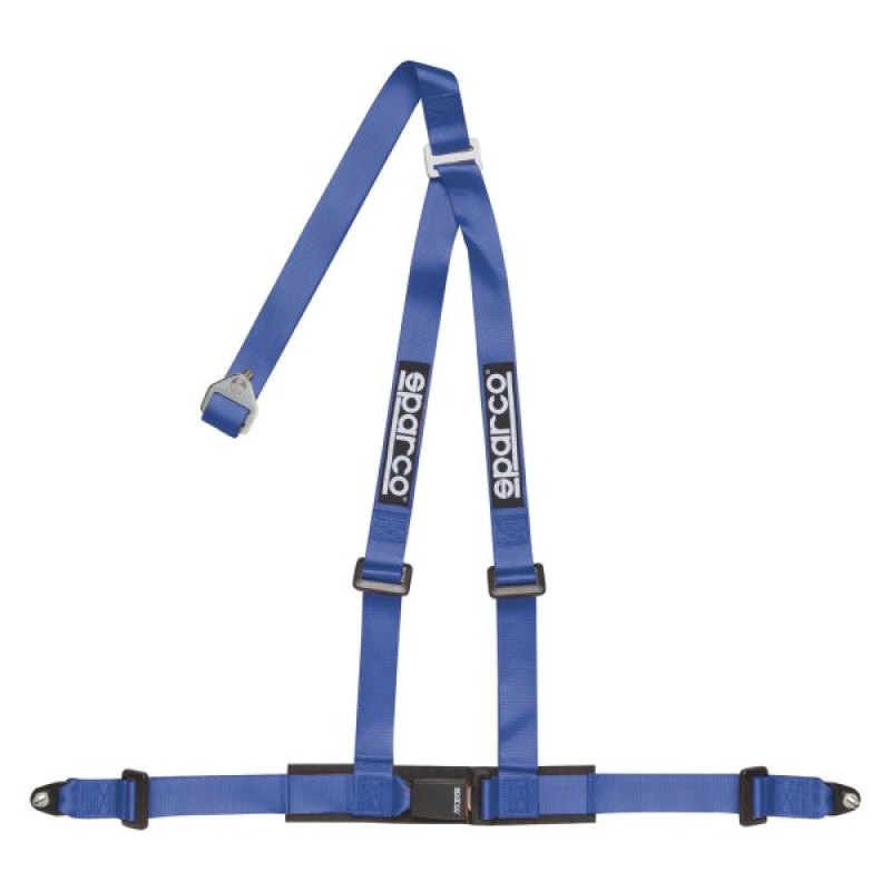Sparco Blue 2-Inch 3-Point Bolt-In Racing Seat Belt - Part #04608BV1AZ