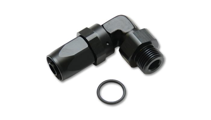 Vibrant Male -6AN 90 Degree Hose End Fitting - 3/4-16 Thread