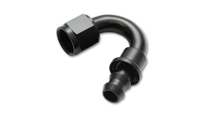 Vibrant -4AN Push-On 150 Degree Hose End Fitting for Flex Hose - Part #22504