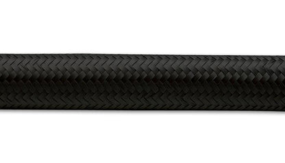 Vibrant -12 AN Black Nylon Braided Flex Hose (5 Foot Roll)