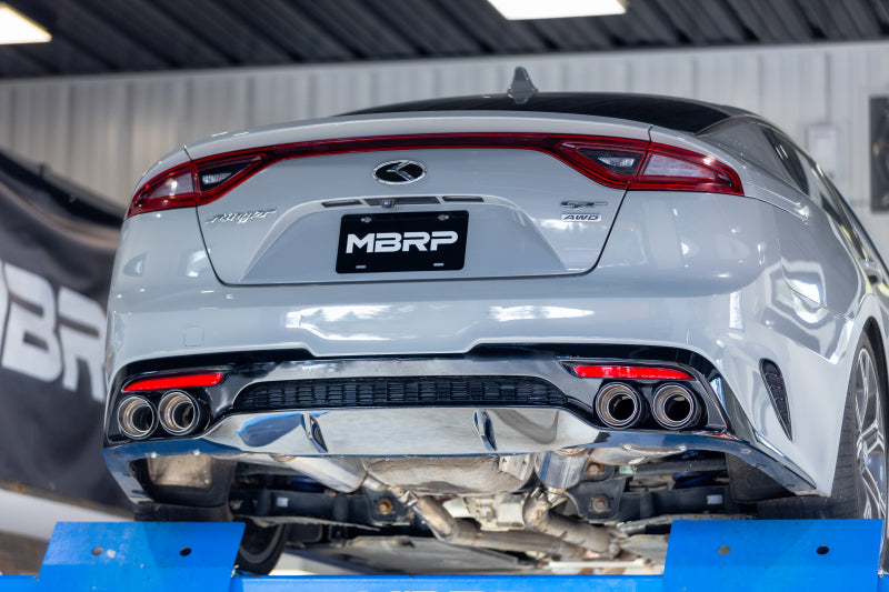 MBRP Carbon Fiber Exhaust Tip Bezel Kit for Kia Stinger 2018-2020 – Quad Design, No-Weld Installation
