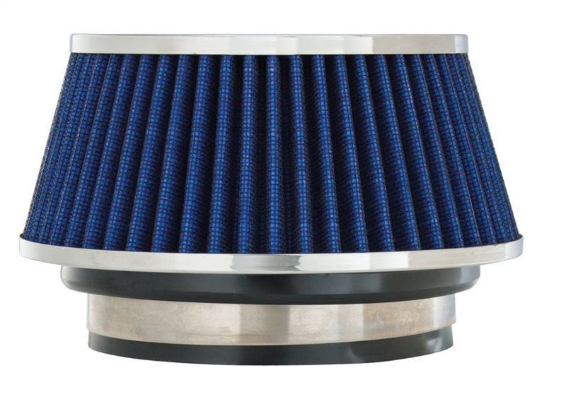 Spectre Adjustable Conical Air Filter 2-1/2 Inch Tall – Blue for 3, 3.1/2, and 4 Inch Diameter Tubes