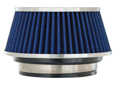 Spectre Adjustable Conical Air Filter 2-1/2 Inch Tall – Blue for 3, 3.1/2, and 4 Inch Diameter Tubes