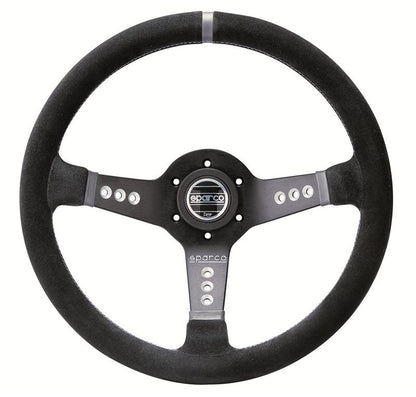 Sparco L777 Suede Black Steering Wheel - Automotive Grade, Comfortable Grip, Durable Design