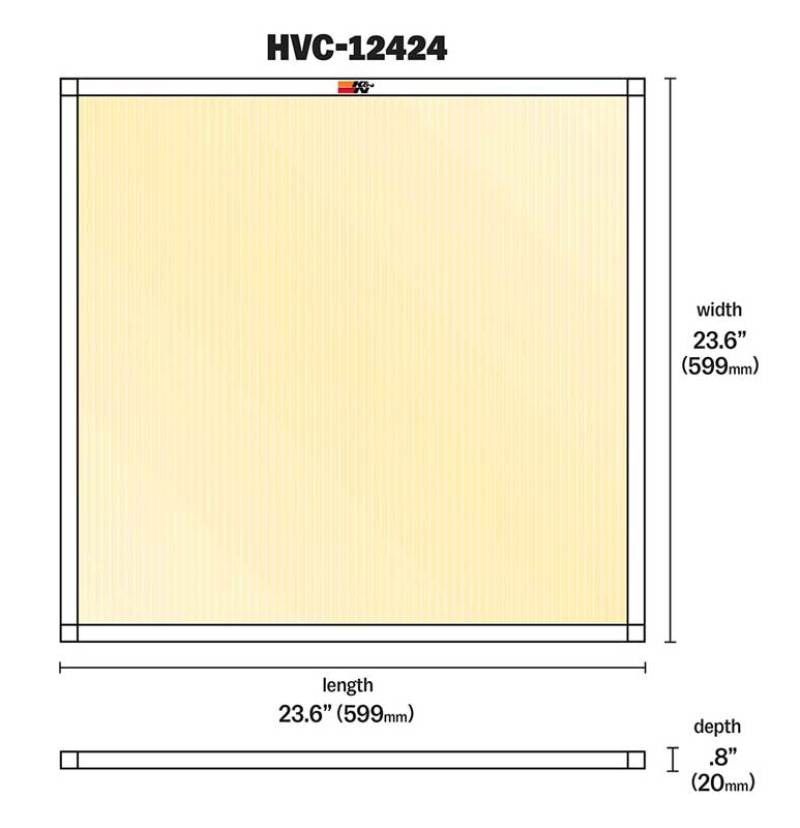 K&N Engineering 24 x 24 x 1 Reusable HVAC Filter with MERV 11 Rating