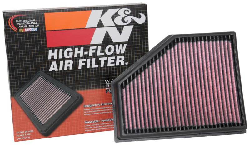 K&N Engineering High-Flow Reusable Air Filter Part 33-3134 for BMW X3 and X4 Models