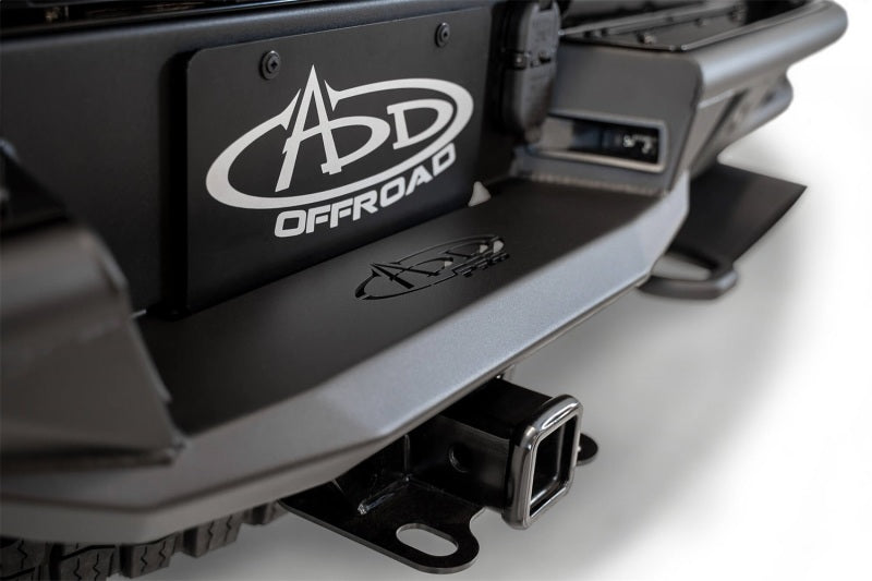 Addictive Desert Designs 2021-2023 Ram 1500 TRX PRO Bolt-On Rear Bumper with Sensors in Hammer Black