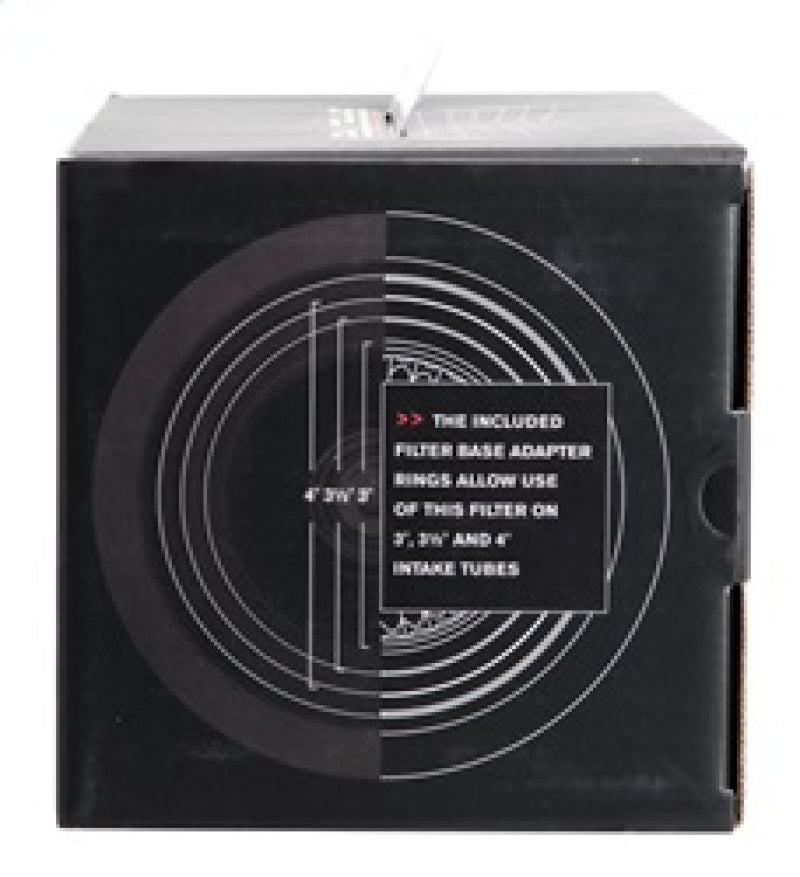 Spectre Adjustable Conical High Performance Racing Air Filter 9-1/2 inches Tall - Red