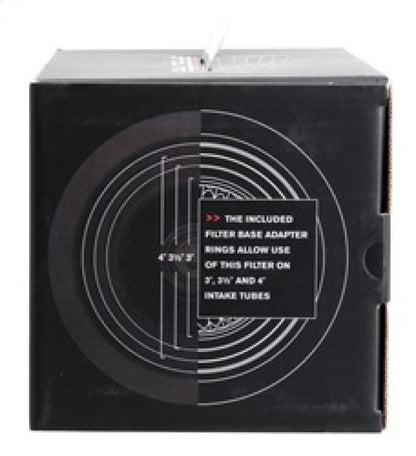 Spectre Adjustable Conical High Performance Racing Air Filter 9-1/2 inches Tall - Red
