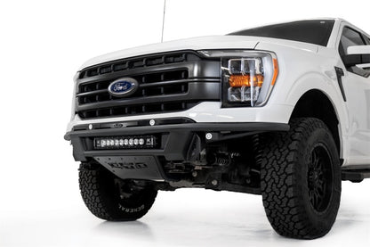 Addictive Desert Designs 21-23 Ford F-150 Pro Bolt-On Front Bumper with Light Mounts in Hammer Black