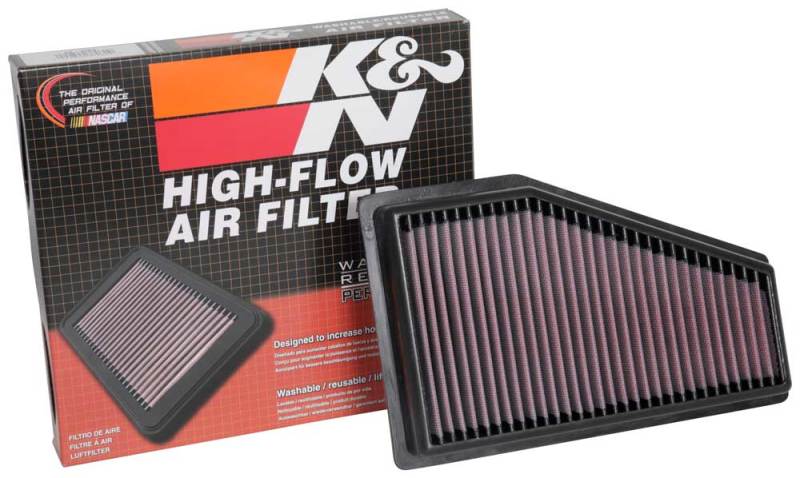 K&N Engineering 33-5089 High-Flow Replacement Air Filter for 2019-2020 Jeep Cherokee L4-2.4L V6-3.2L