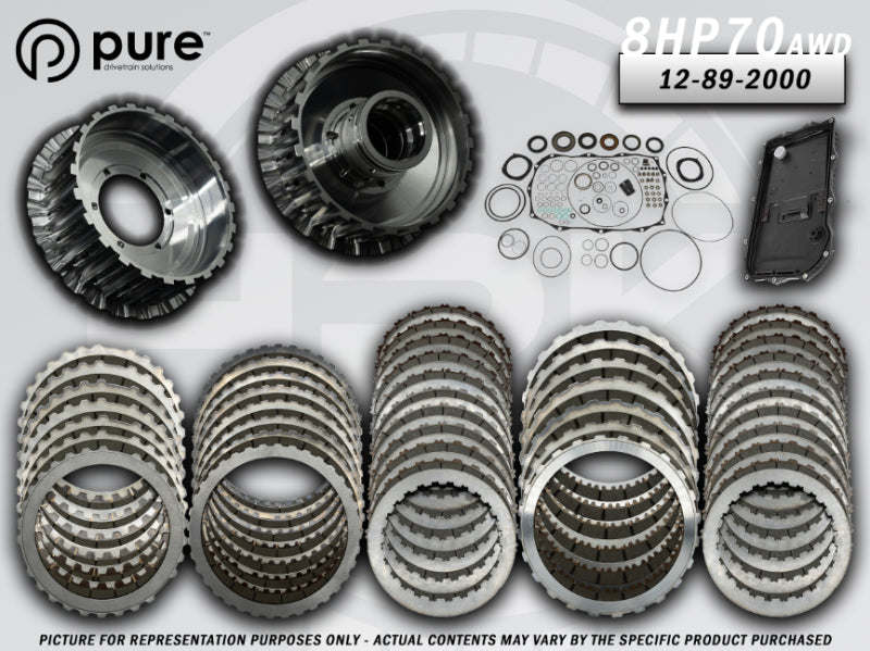Pure Drivetrain Solutions 8HP70 Stage 2 High Performance Transmission Hard Parts Kit for AWD Vehicles