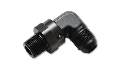 Vibrant -6AN to 3/8 Inch NPT Male Swivel 90 Degree Adapter Fitting