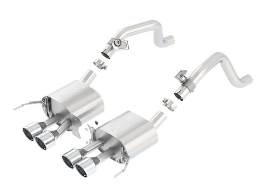 Borla ATAK Rear Exhaust System for 2014-2019 Chevrolet Corvette C7 with AFM - Part Number 11863