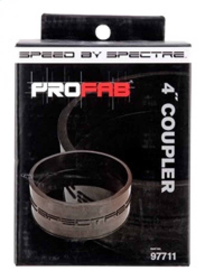 Spectre 4-Inch Inside Diameter Black EPDM/TPE Coupler for Automotive Air Intake Systems