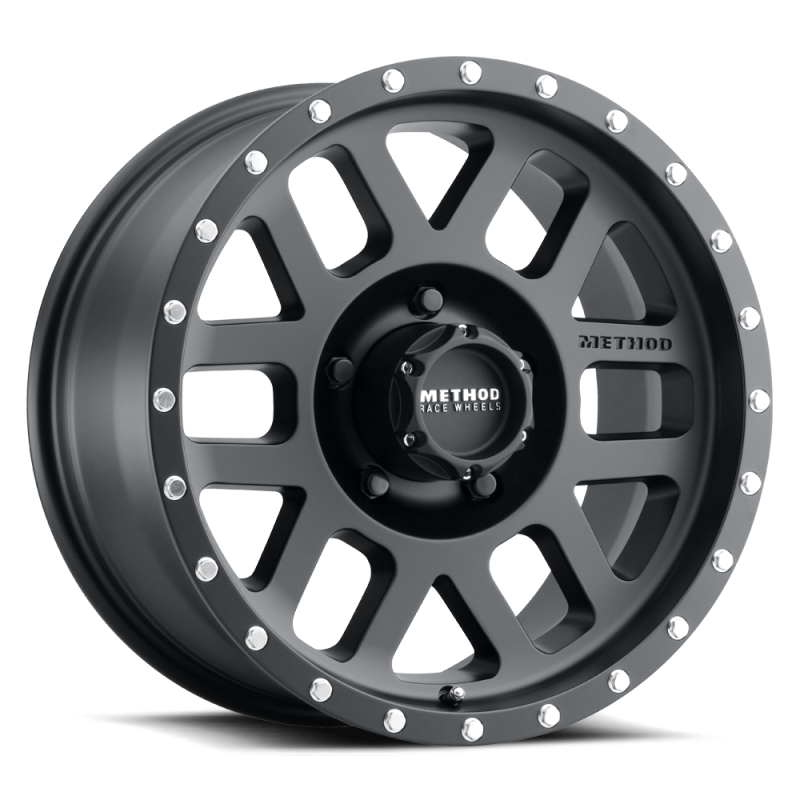 Method MR306 Mesh 17x8.5 Inch Matte Black Wheel with 5x4.5 Bolt Pattern and 83mm Center Bore