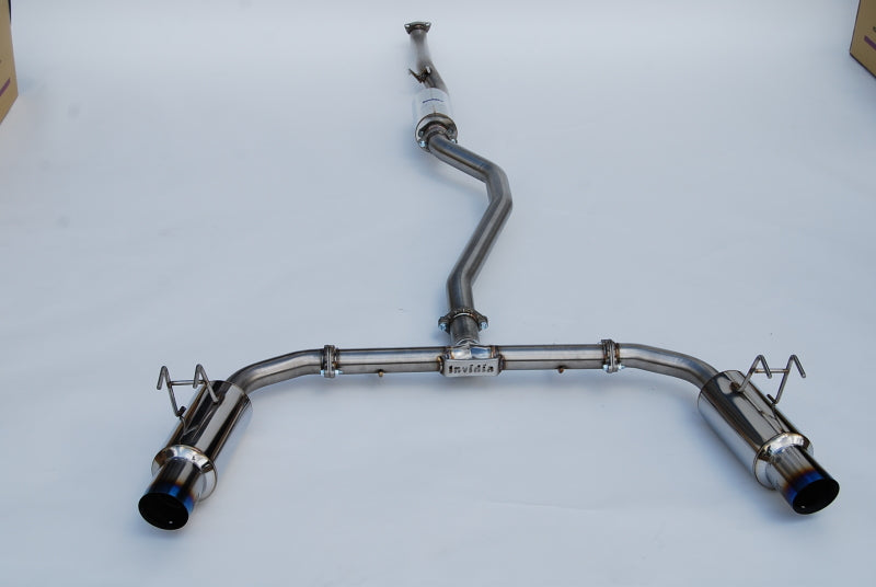 Invidia 2022+ Honda Civic Si 1.5T N1 70mm Cat Back Exhaust with Burnt Titanium Tips
