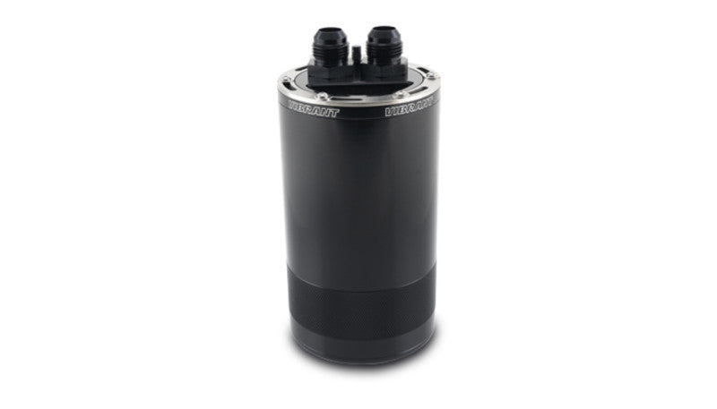 Vibrant Medium 1.5L 2-Port Catch Can Assembly – Automotive Oil Catch Can for Custom Vehicle Setups