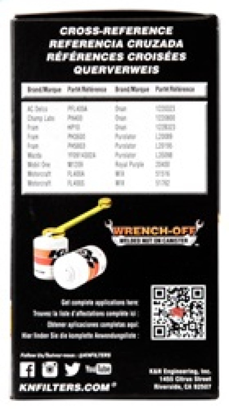 K&N Engineering HP-2009 Premium Oil Filter for Ford Focus 2003-2004