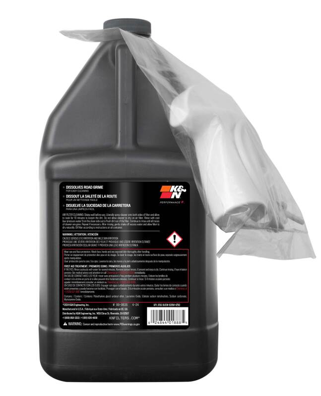 K&N Power Kleen Air Filter Cleaner - 1 Gallon for Optimal Filter Maintenance