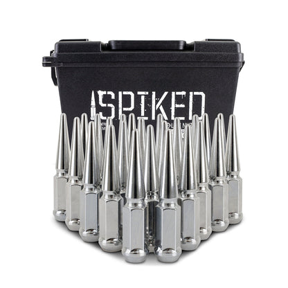 Mishimoto Steel Spiked Lug Nuts M12 x 1.5 – Chrome, 24-Piece Set