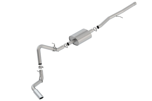 Borla Cat-Back Exhaust System for 2019-2025 Chevrolet Silverado 1500 and GMC Sierra 1500 with Factory Side Exit - S-Type Sound