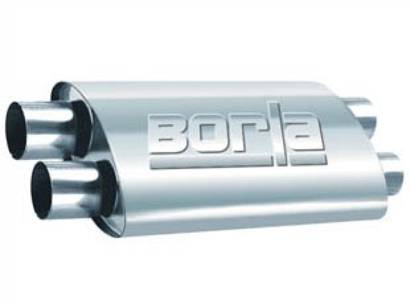 Borla PRO-XS Muffler 2.5-inch Dual Inlet/Outlet with Internal X-Pipe and Reversible Design