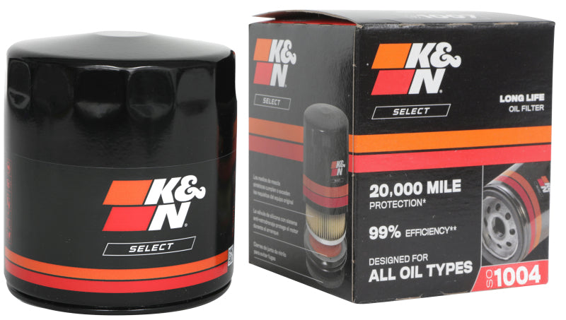 K&N Engineering SO-1004 Select Oil Filter for Honda Prelude and Hyundai Elantra Hybrid