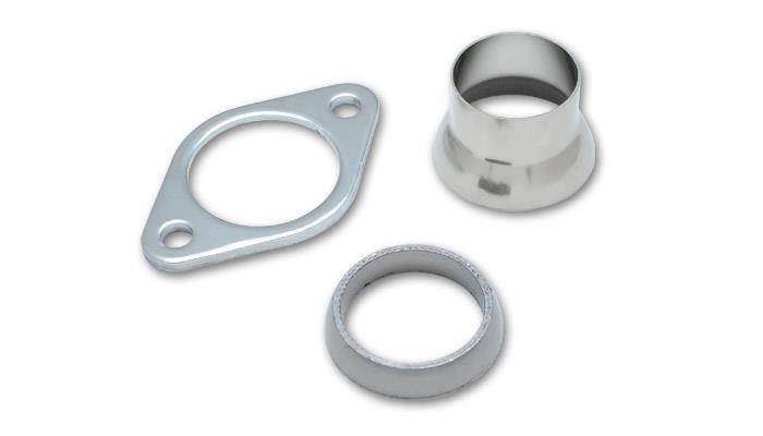 Vibrant J-Spec Header Installation Kit with Flange and Gasket for 2.5 Inch Outlet