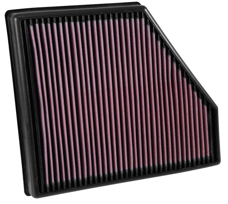 K&N Engineering 33-5047 High-Flow Reusable Drop-In Air Filter for Chevrolet Camaro 6.2L SS (2016-2020)