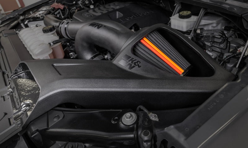 K&N Engineering NextGen Dryflow Cold Air Intake System for Ford F150/Raptor V6 2.7L and 3.5L Engines - Part Number 50-2617D