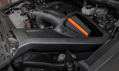 K&N Engineering NextGen Dryflow Cold Air Intake System for Ford F150/Raptor V6 2.7L and 3.5L Engines - Part Number 50-2617D