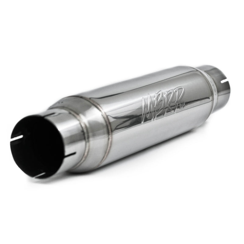 MBRP Universal Resonator with 3-inch Inlet/Outlet – T304 Stainless Steel Performance Muffler