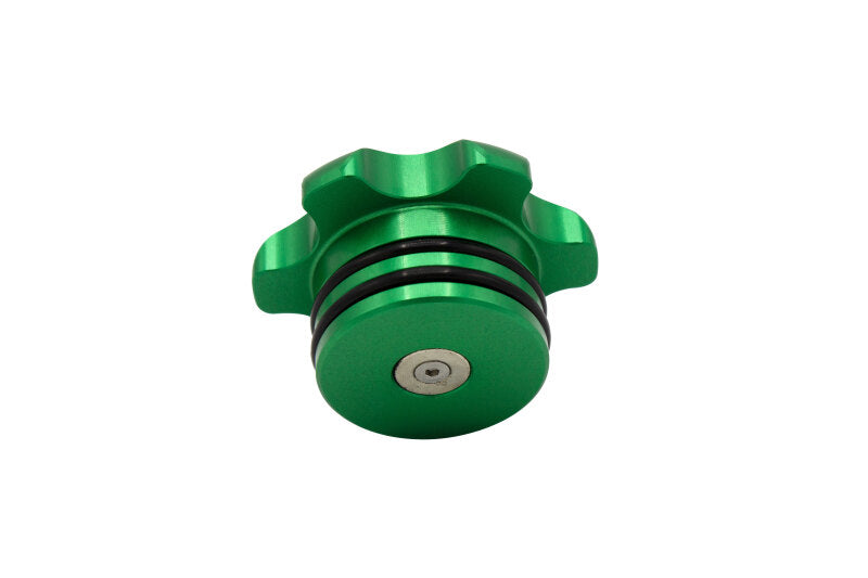 Fleece Performance Green Anodized Billet Fuel Cap for Dodge Cummins 2013-2018