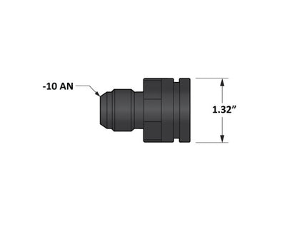 Fleece Performance Universal Billet Aluminum Adapter Fitting -10AN Male to 1.325 Inch O-Ring Bore