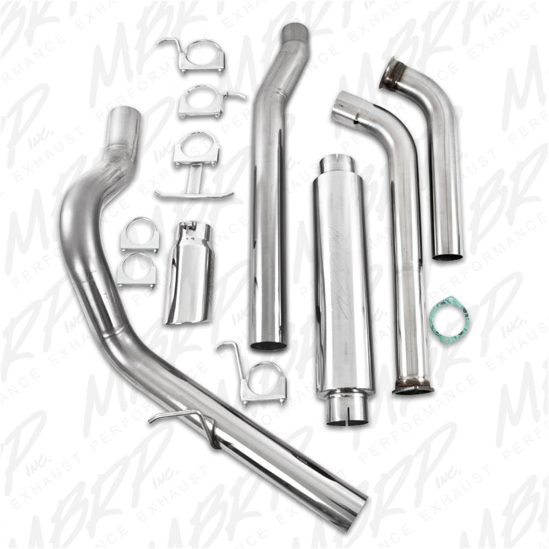 MBRP Armor Plus Series Turbo Back Exhaust System for Ford F-250/F-350 2003-2007 with 6.0L Diesel, Single Side Exit