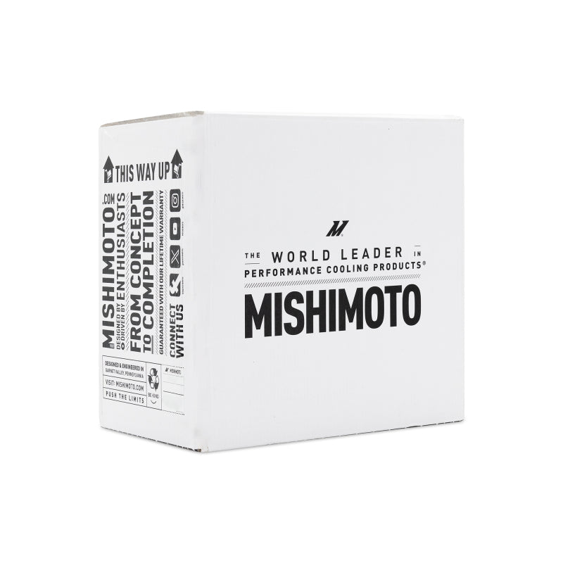 Mishimoto Universal 25-Row Oil Cooler Kit with 8-Inch Fan and Aluminum Shroud for Enhanced Engine Cooling