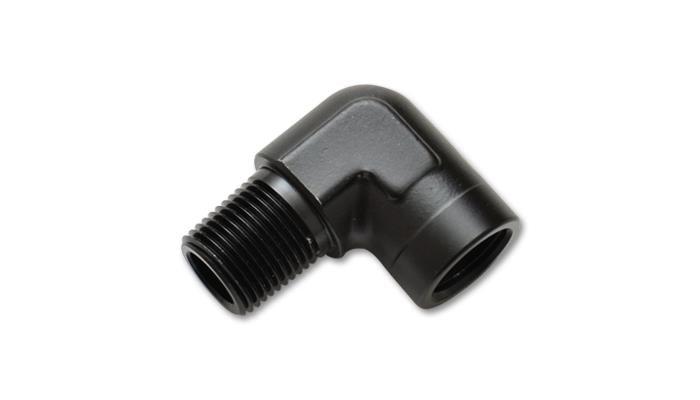 Vibrant 1/8 in NPT Female to Male 90 Degree Pipe Adapter Fitting