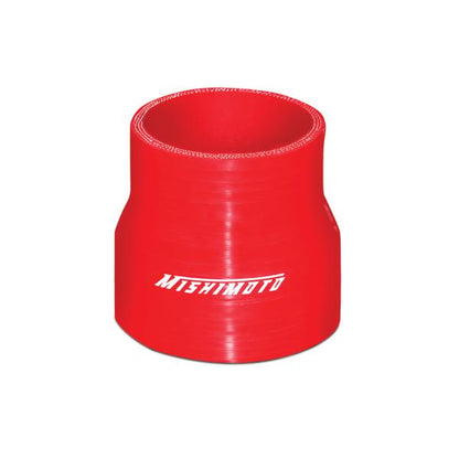 Mishimoto 2.5 to 3.0 Inch Red Silicone Transition Coupler for Automotive Intake and Cooling Systems