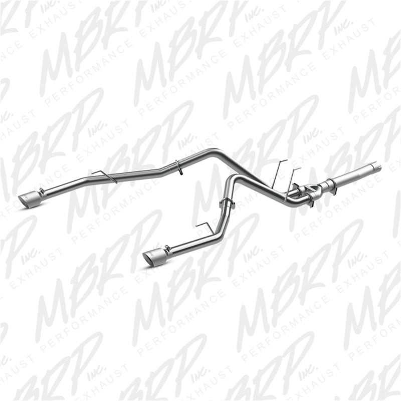 MBRP S6171AL Armor Lite Series 2.5-inch Filter Back Dual Exhaust System for 2014-2015 Ram 1500 with EcoDiesel Engine