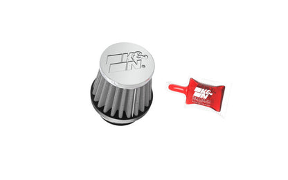 K&N Engineering RC-0790 Universal Chrome Air Filter – 1 3/8 inch Flange, 2 1/2 inch Base, 2 inch Top, 2 1/4 inch Height