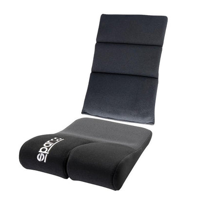 Sparco Cushion Lumbar Black - Comfortable Support for Automotive Seating