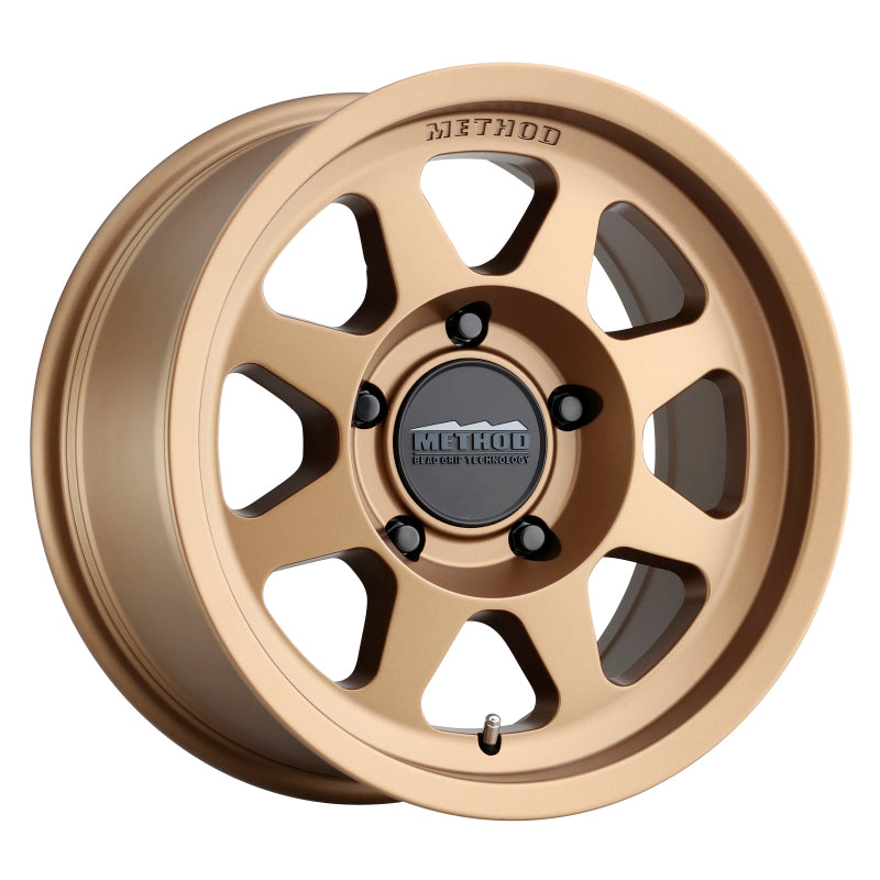 Method MR701 17x8.5 Inch Bronze Overland Wheel with Bead Grip Technology