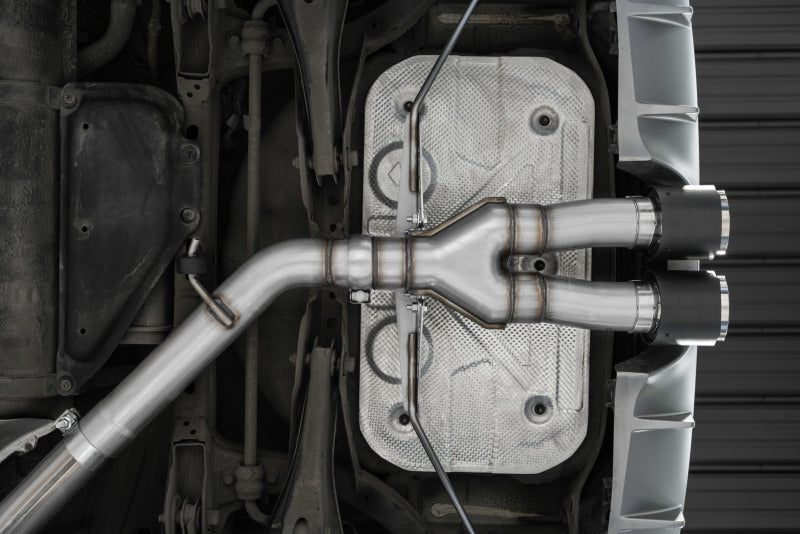 MBRP Armor Pro Series Cat Back Exhaust System for Hyundai Veloster Turbo - T304 Stainless Steel with Carbon Fiber Tips (Part S47053CF)