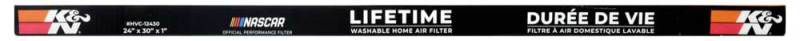 K&N Engineering HVAC Filter 24 x 30 x 1 – Washable and Reusable Pleated Synthetic Air Filter with MERV 11 Rating
