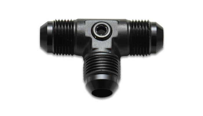 Vibrant -6AN to -6AN Male Tee Adapter Fitting with 1/8 Inch NPT Port